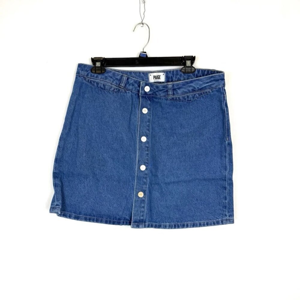 Paige Women’s Blue Denim Mini Skirt Size 31